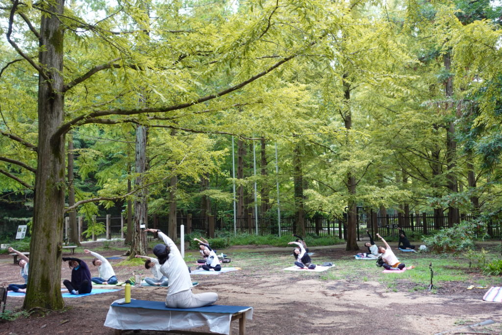森林浴ヨガ 神戸市立森林植物園