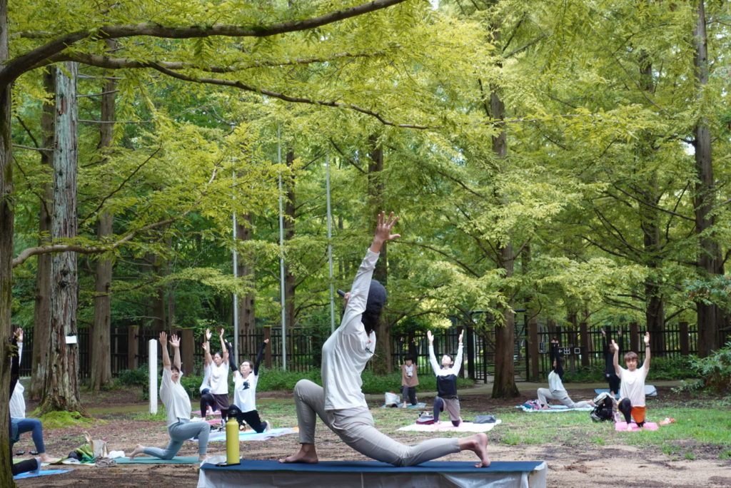 森林浴ヨガ 神戸市立森林植物園